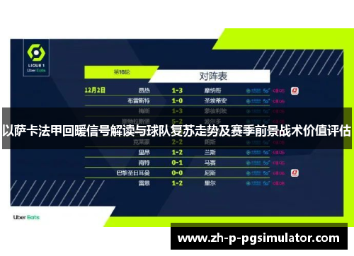 以萨卡法甲回暖信号解读与球队复苏走势及赛季前景战术价值评估 以萨卡法甲回暖信号解读与球队复苏走势及赛季前景战术价值评估